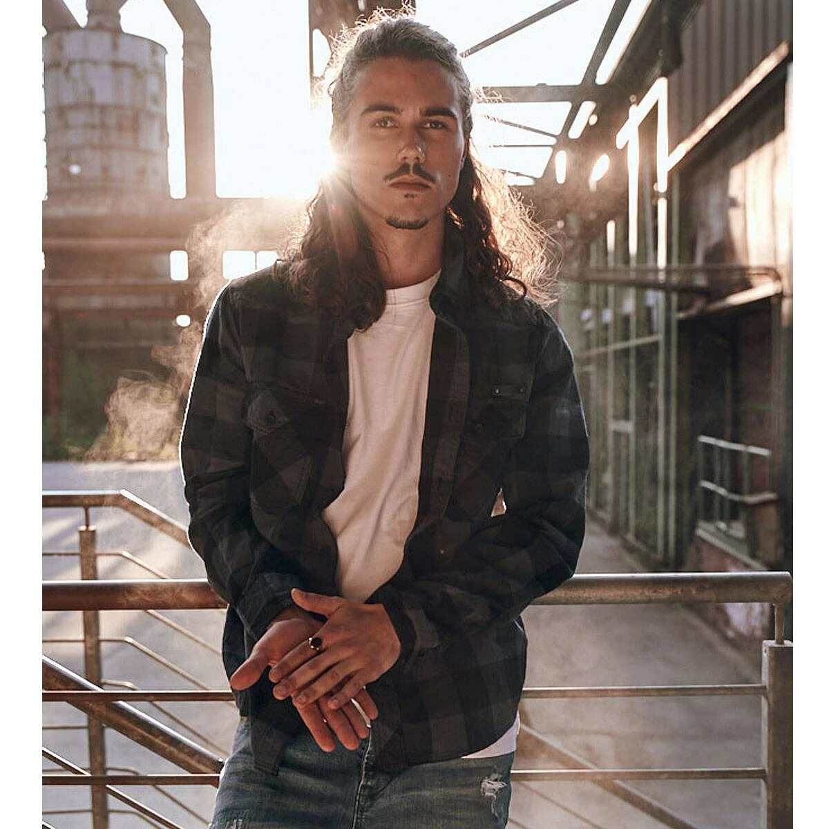 Brandit Checkshirt Schwarz-grau 5 Brandit Checkshirt Schwarz-grau – Bild 3