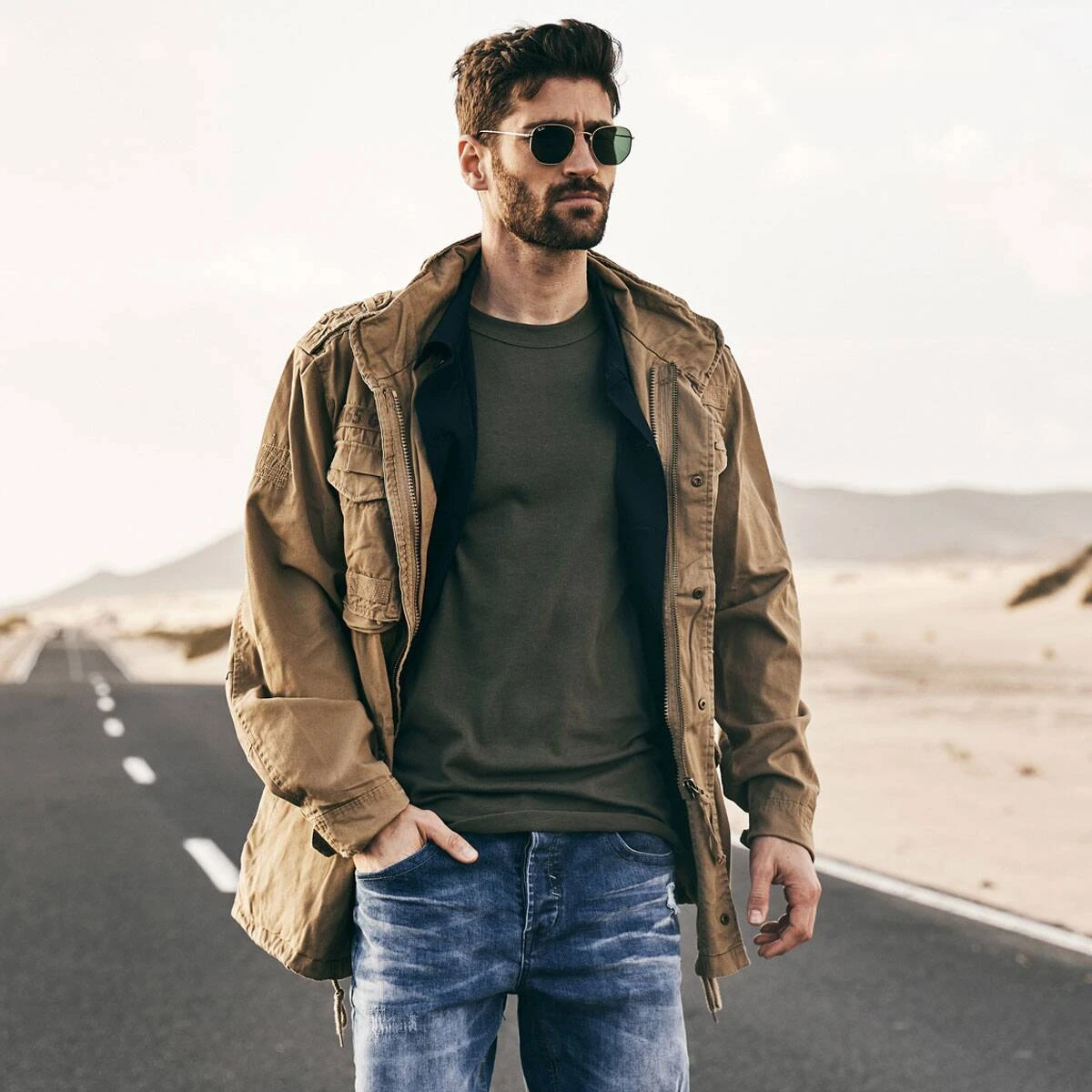 BRANDIT M65 Giant Jacke Camel 5 BRANDIT M65 Giant Jacke Camel – Bild 3