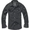 Brandit Slim Fit Shirt Schwarz