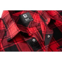 Brandit Checkshirt ärmellos Rot-schwarz -Angebote Outdoor Kleid Store checkshirt aermellos rot schwarz3