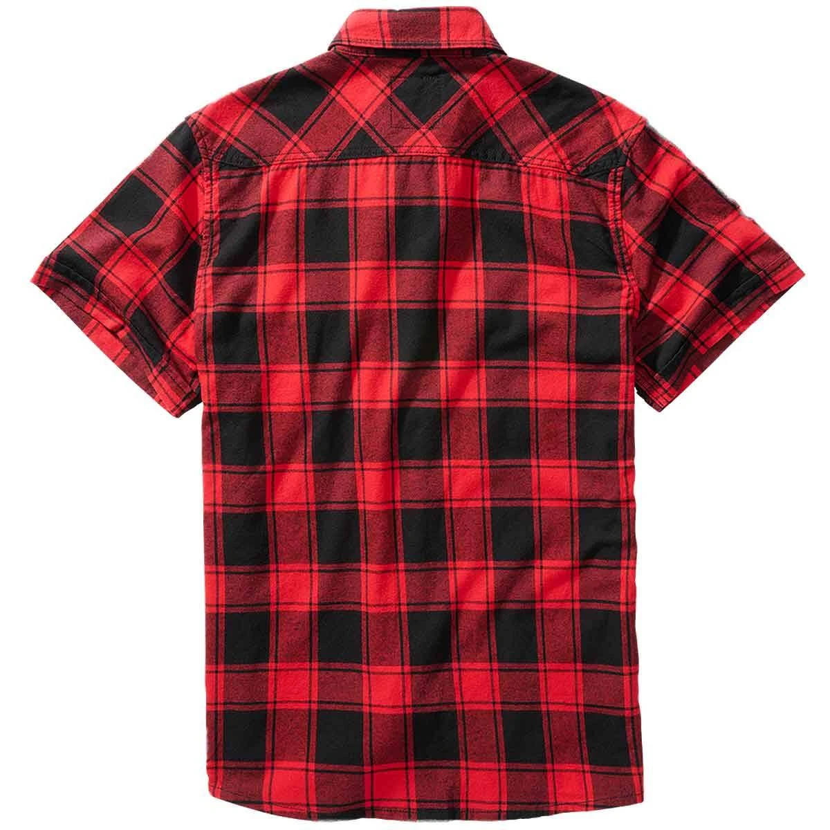 Brandit Checkshirt Kurzarm Rot-schwarz 4 Brandit Checkshirt Kurzarm Rot-schwarz – Bild 2