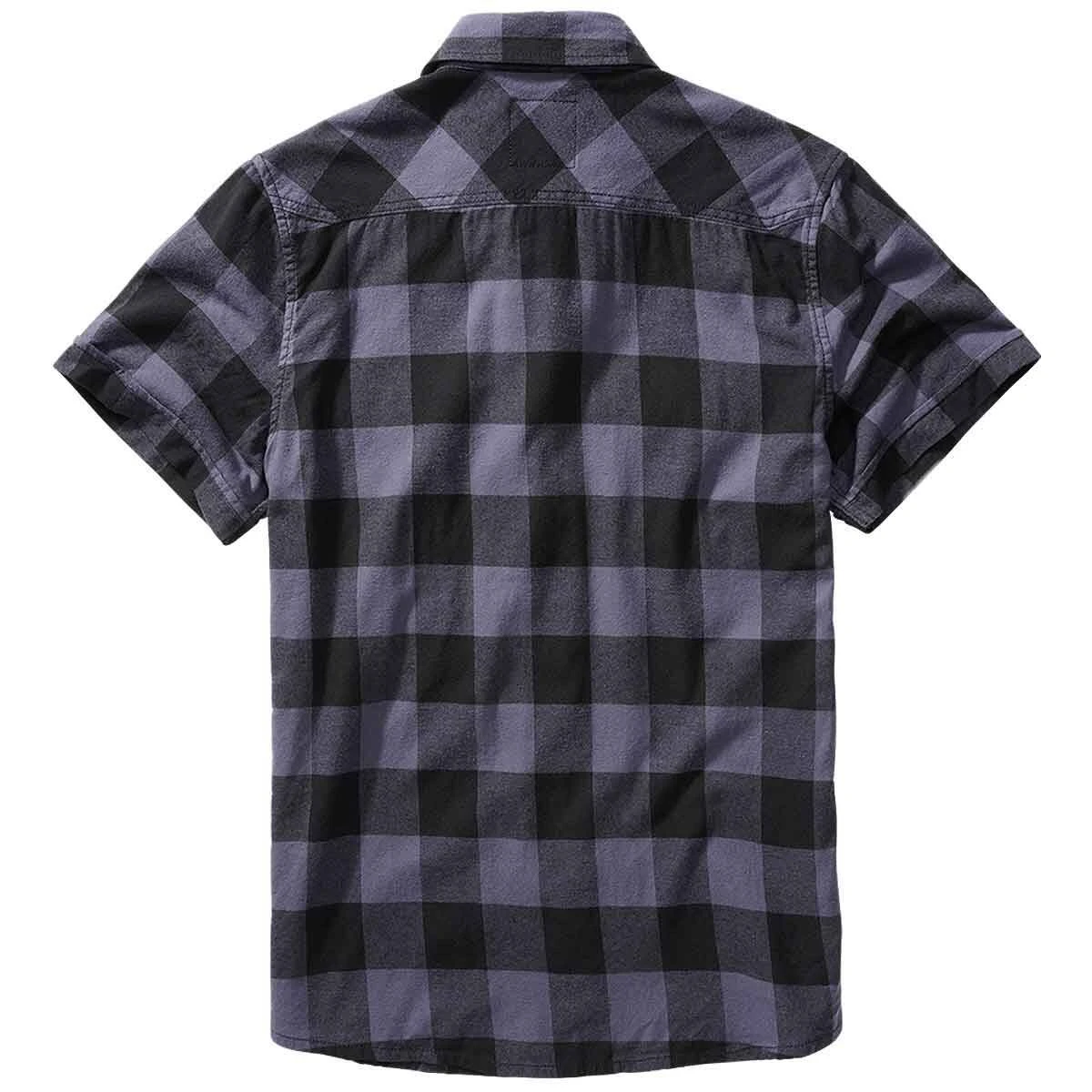 Brandit Checkshirt Kurzarm Schwarz-grau 4 Brandit Checkshirt Kurzarm Schwarz-grau – Bild 2