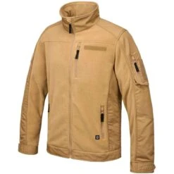 Brandit Fleecejacke Ripstop Beige
