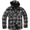 Brandit Hooded Lumberjacked Schwarz-anthrazit -Angebote Outdoor Kleid Store hooded lumberjacked schwarz anthrazit
