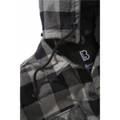 Brandit Hooded Lumberjacked Schwarz-anthrazit -Angebote Outdoor Kleid Store hooded lumberjacked schwarz anthrazit3