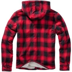 Brandit Hooded Lumberjacket Rot-schwarz -Angebote Outdoor Kleid Store hooded lumberjacket rot schwarz2