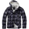 Brandit Hooded Lumberjacket Schwarz-grau -Angebote Outdoor Kleid Store hooded lumberjacket schwarz grau