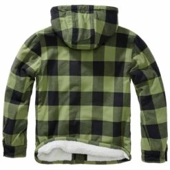 Brandit Hooded Lumberjacket Schwarz-oliv -Angebote Outdoor Kleid Store hooded lumberjacket schwarz oliv2