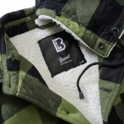 Brandit Hooded Lumberjacket Schwarz-oliv -Angebote Outdoor Kleid Store hooded lumberjacket schwarz oliv3