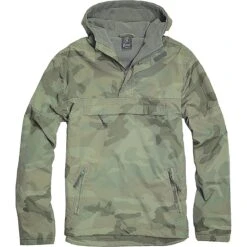 Brandit Hooded Windbreaker Woodland
