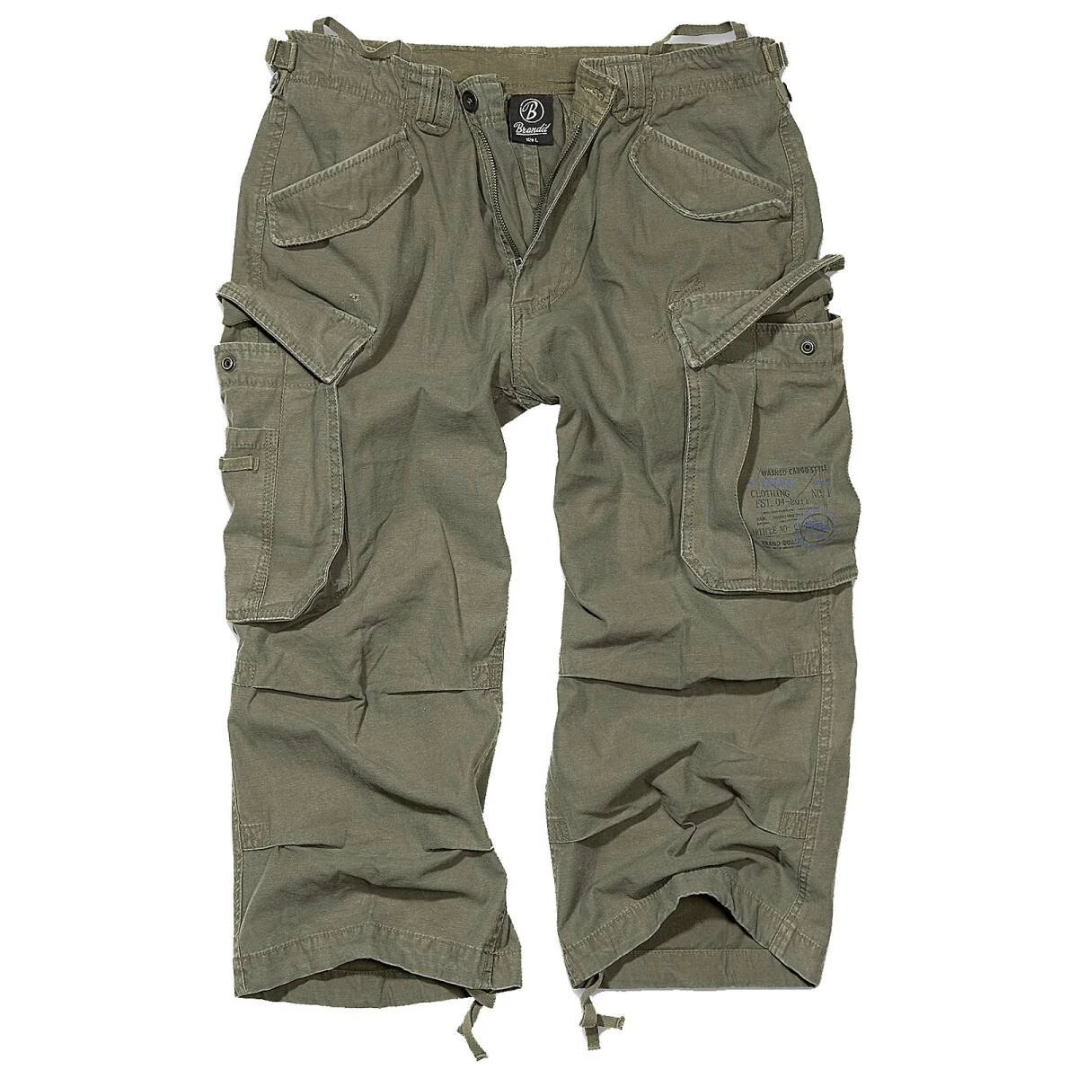 Brandit Industry 3/4 Pants Oliv 3 Brandit Industry 3/4 Pants Oliv
