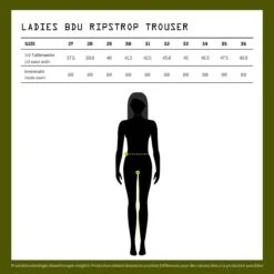 Brandit Ladies BDU Ripstop Hose Schwarz -Angebote Outdoor Kleid Store ladies bdu ripstop hose schwarz4