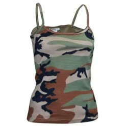 Ladies Spaghetti Top Woodland
