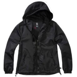 Brandit Ladies Summer Windbreaker Frontzip Schwarz