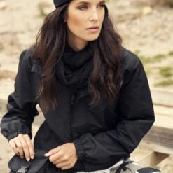 Brandit Ladies Summer Windbreaker Frontzip Schwarz -Angebote Outdoor Kleid Store ladies summer windbreaker frontzip schwarz4