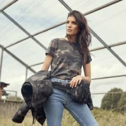 Brandit Ladies T-Shirt Flecktarn -Angebote Outdoor Kleid Store ladies t shirt flecktarn3