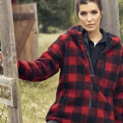 Brandit Ladies Teddyfleece Jacke Rot-schwarz -Angebote Outdoor Kleid Store ladies teddyfleece jacke rot schwarz4