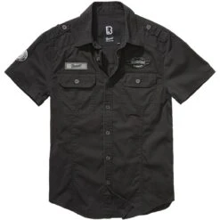 Brandit Luis Vintage Shirt Kurzarm Schwarz