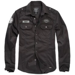 Brandit Luis Vintageshirt Schwarz
