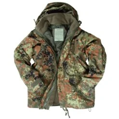 Mil-Tec Nässeschutzjacke Mit Fleecejacke Flecktarn -Angebote Outdoor Kleid Store naesseschutzjacke mit fleecejacke flecktarn3