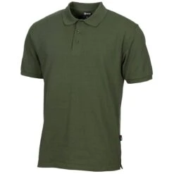 Poloshirt Mit Knopfleiste Oliv