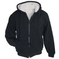 Sherpa Jacke ARCTIC Schwarz -Angebote Outdoor Kleid Store sherpa jacke arctic schwarz2