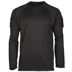 Mil-Tec Tactical Langarmshirt Quick Dry Schwarz
