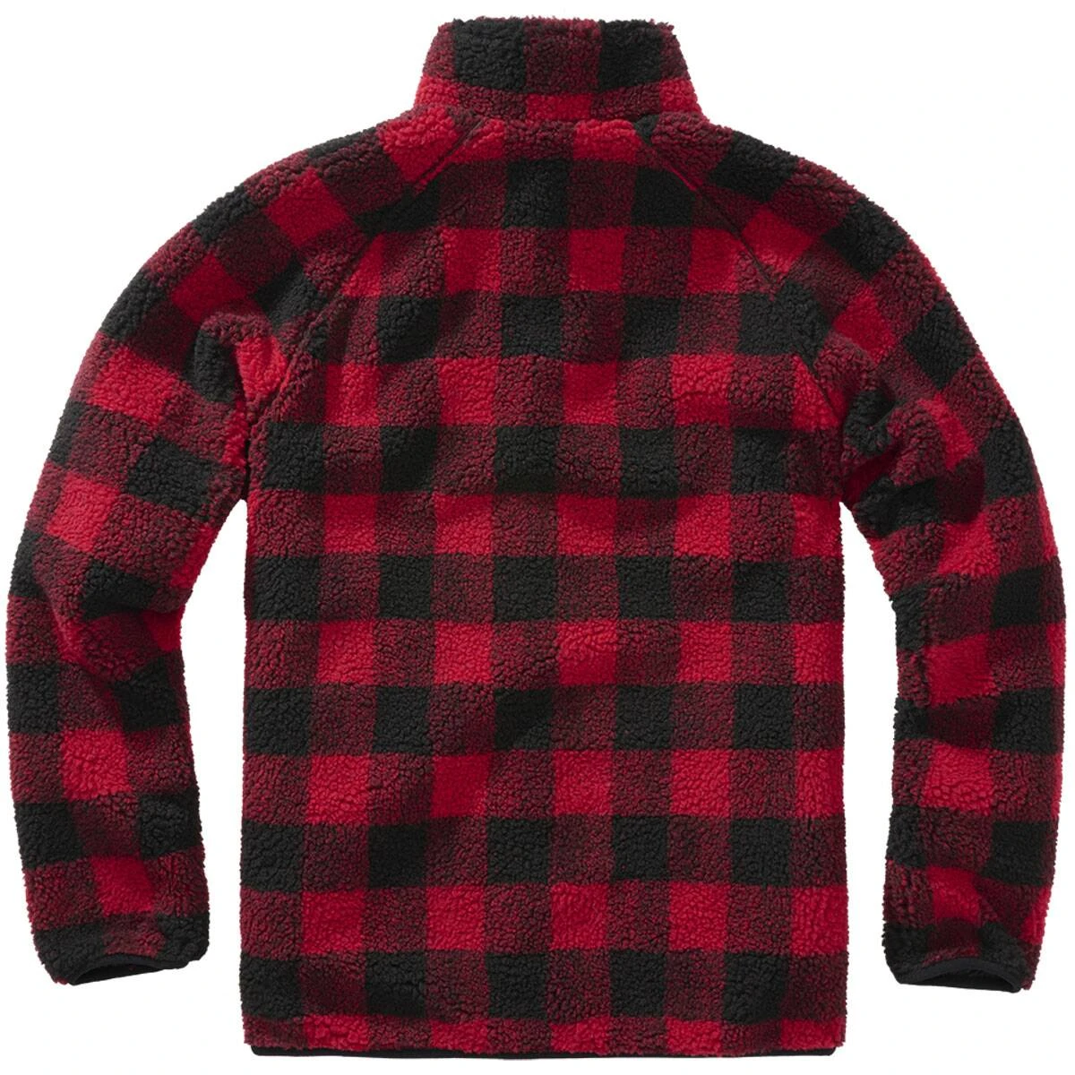 Brandit Teddyfleece Jacke Rot-schwarz 4 Brandit Teddyfleece Jacke Rot-schwarz – Bild 2