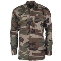 Mil-Tec US Feldhemd Ripstop Langarm Woodland
